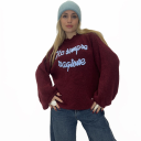 maglione con ricamo ho sempre ragione